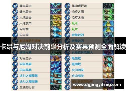 卡昂与尼姆对决前瞻分析及赛果预测全面解读