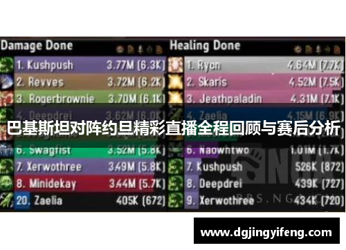 巴基斯坦对阵约旦精彩直播全程回顾与赛后分析
